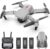 LS-E525 RC Drone with Camera 4K Camera WiFi FPV Drone Headless Mode Altitude Hold Gesture Photo Video Track Flight 3D Filp RC Qudcopter with 3 Batteries Black 21.5*7*18cm